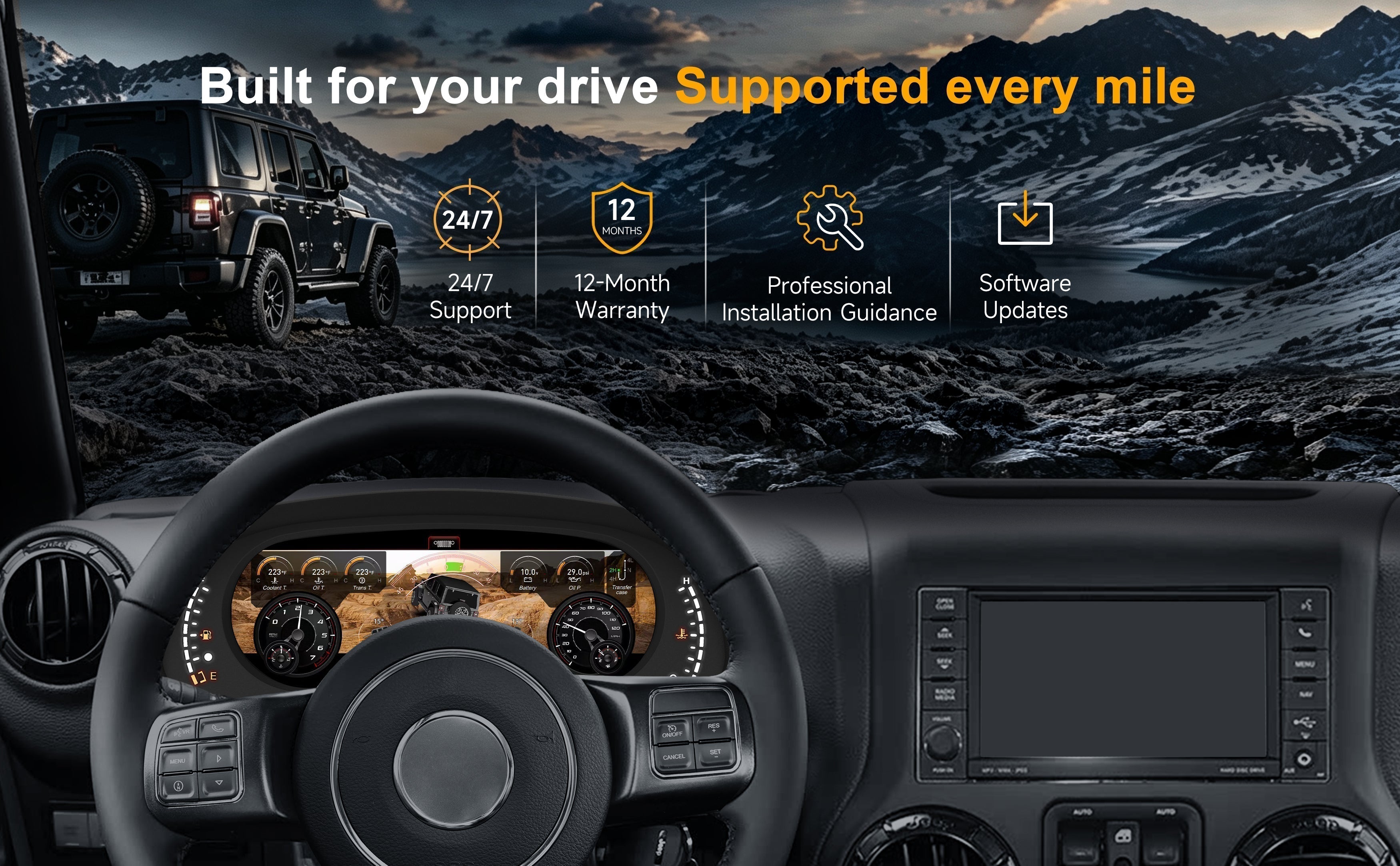 Upgrade Your Jeep JK (2011–2017) with Dashevo Digital Instrument Cluster – Full Review