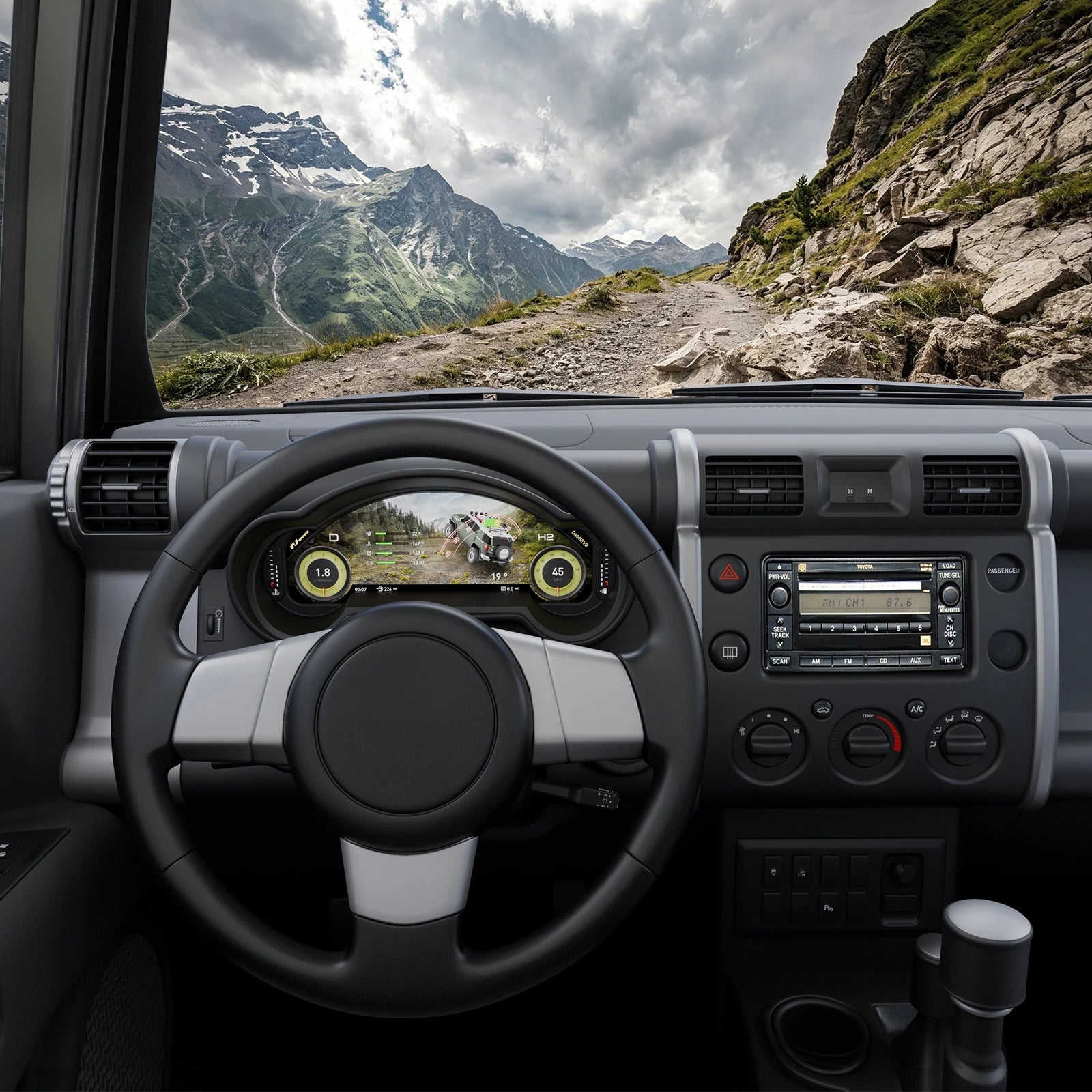 Digital Dashboard for Toyota FJ Cruiser 2007-2023