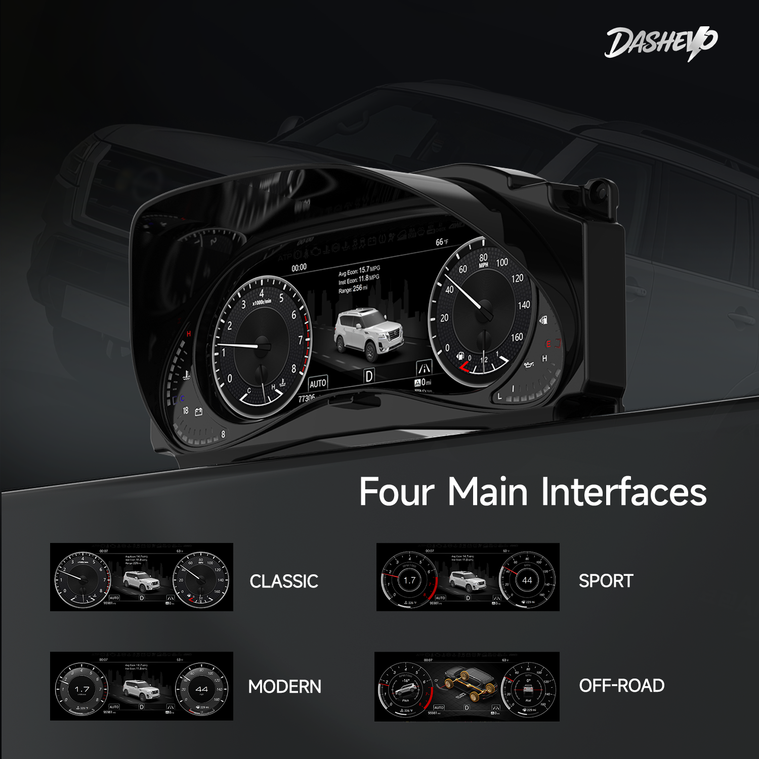 DASHEVO Nissan Patrol Y62 Dashboard