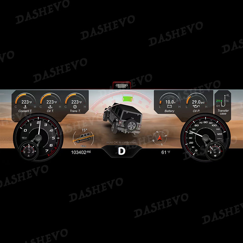 DASHEVO Jeep JK Digital Dashboard Theme Pack | Premium Display Upgrade