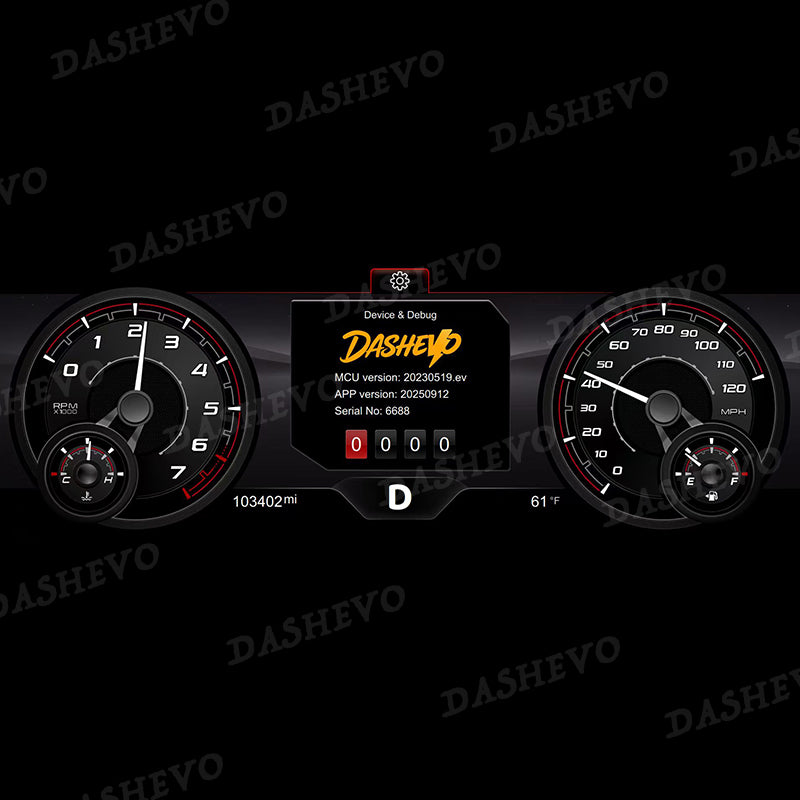 DASHEVO Jeep JK Digital Dashboard Theme Pack | Premium Display Upgrade
