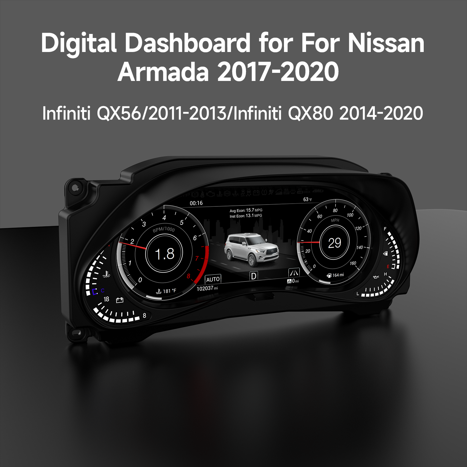 DASHEVO Nissan Patrol Y62 Dashboard