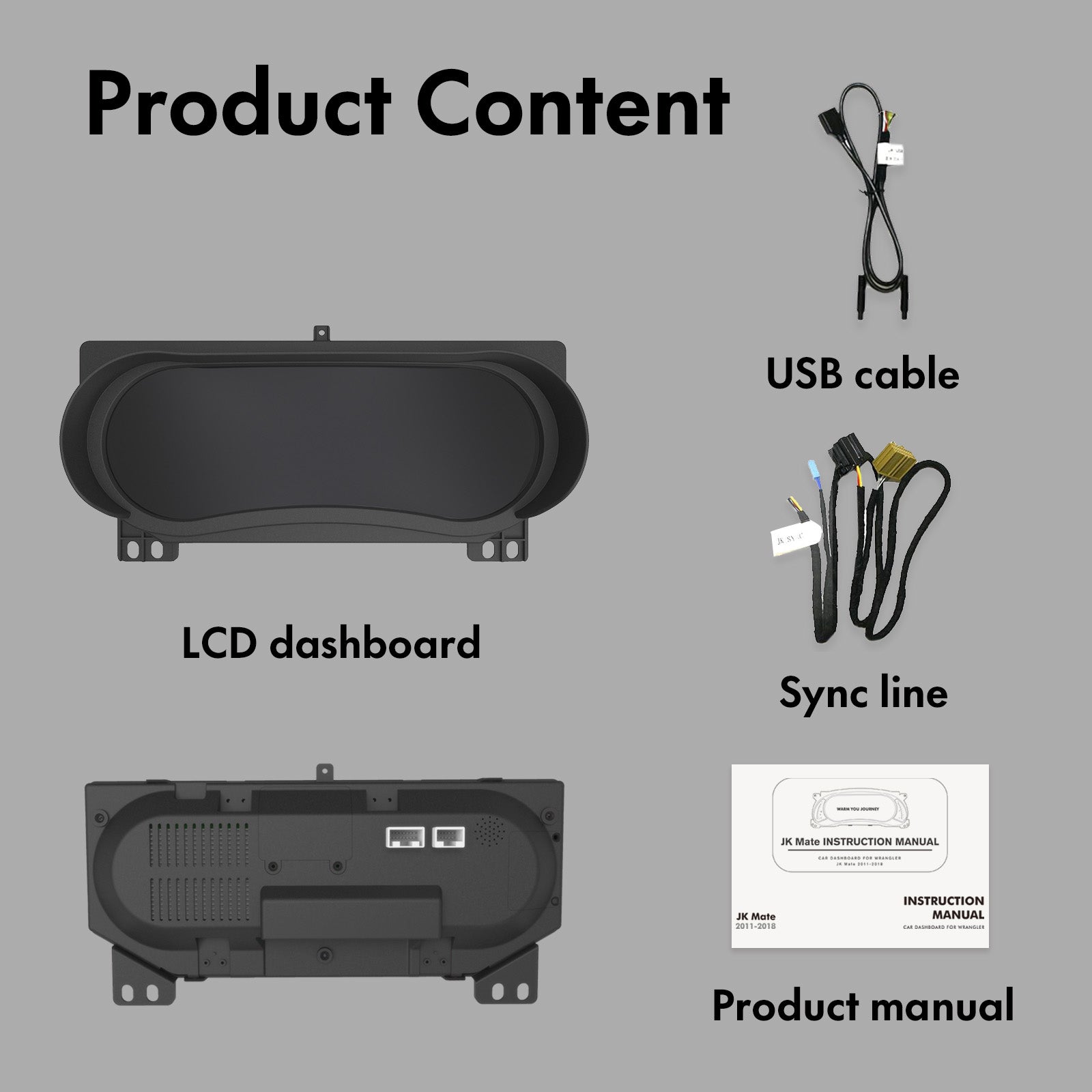DASHEVO Jeep Wrangler digital  dashboard ( For JL 2018-2023  )