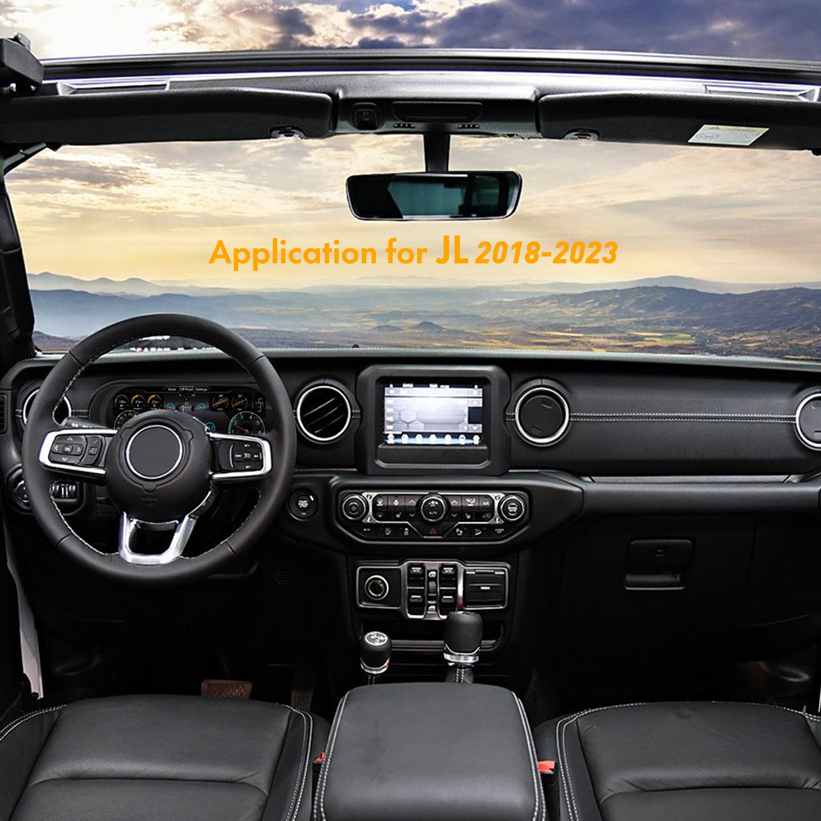 DASHEVO Jeep Wrangler digital  dashboard ( For JL 2018-2023  )